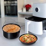 2-Piece 6 Inch Non-Stick Air Fryer Cake Pans