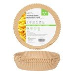 Non-Stick Air Fryer Liners - 100 Round Sheets