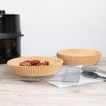 Non-Stick Air Fryer Liners - 100 Round Sheets