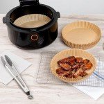 Non-Stick Air Fryer Liners - 100 Round Sheets