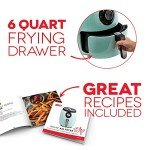 DASH Deluxe 6 Quart Electric Air Fryer - Aqua