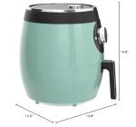 DASH Deluxe 6 Quart Electric Air Fryer - Aqua