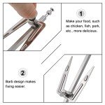 Stainless Steel Rotating Air Fryer Grill Fork