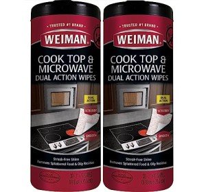 Weiman Cooktop and Microwave Cleaning Wipes - 60 Count