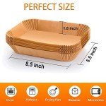 Rectangular Air Fryer Paper Liners - 100 Pack