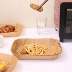 Rectangular Air Fryer Paper Liners - 100 Pack