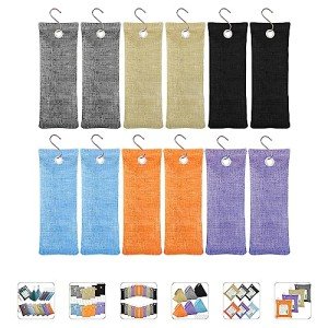 Bamboo Charcoal Odor Absorbers - 12 Pack 100g
