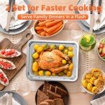 Oven Air Fryer Basket Set with Parchment Papers