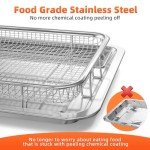 Oven Air Fryer Basket Set with Parchment Papers