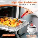 Oven Air Fryer Basket Set with Parchment Papers