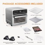 13 QT Air Fryer Toaster Oven Combo, Stainless Steel