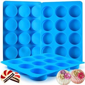 3-Piece Silicone Oreo Cookie Mold Set