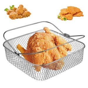 8-Inch Stainless Steel Air Fryer Basket