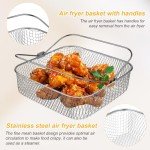 8-Inch Stainless Steel Air Fryer Basket