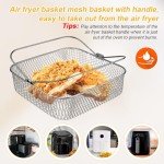 8-Inch Stainless Steel Air Fryer Basket