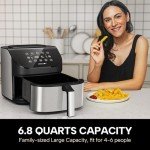 RAMJOY 6.8 Quart Air Fryer with 10 Functions