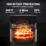 RAMJOY 6.8 Quart Air Fryer with 10 Functions