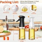 Olive Oil Sprayer Bottles - 2 Pack, 230mL