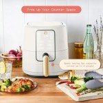 SadBe 3 Qt TurboCrisp Air Fryer - White