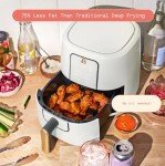 SadBe 3 Qt TurboCrisp Air Fryer - White