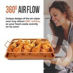 Non-Stick Copper Crisper Tray for Air Fryers