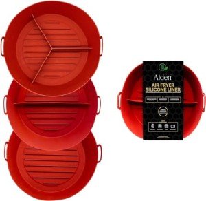 AIDEN 3-Pack Silicone Air Fryer Liners