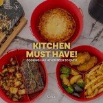 AIDEN 3-Pack Silicone Air Fryer Liners