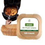 Disposable Non-Stick Air Fryer Liners - 125 Count
