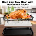 Extra Large Air Fryer Basket Set with Parchment