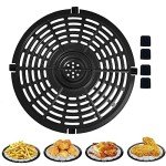 4QT Air Fryer Grill Pan & Crisper Plates