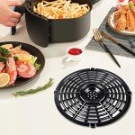 4QT Air Fryer Grill Pan & Crisper Plates