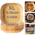 Ailifeer 9-Inch Disposable Air Fryer Liners