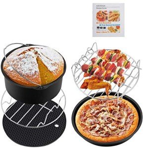 Air Fryer Accessories Set with Recipe Book