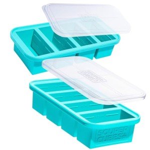 Aqua Silicone Freezer Molds - 2-Pack