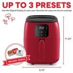 DASH Tasti-Crisp™ 2.6Qt Electric Air Fryer - Red