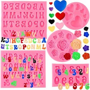 Silicone Letter & Shape Molds Set for Baking