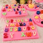 Silicone Letter & Shape Molds Set for Baking