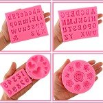 Silicone Letter & Shape Molds Set for Baking