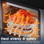 Stackable 3-Piece Stainless Steel Air Fryer Racks