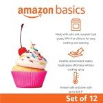 Silicone Muffin Liners - Pack of 12, Multicolor