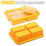 Silicone Freezer Trays with Lid - 2 Pack