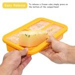 Silicone Freezer Trays with Lid - 2 Pack