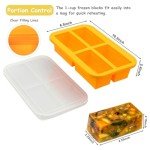 Silicone Freezer Trays with Lid - 2 Pack