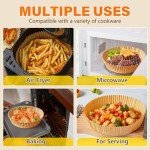 125PCS Round Non-Stick Air Fryer Liners 8