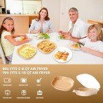 8-Inch Air Fryer Disposable Parchment Paper Liners (125)