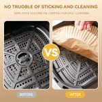 8-Inch Air Fryer Disposable Parchment Paper Liners (125)
