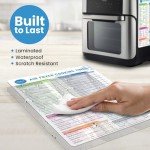 Air Fryer Cheat Sheet Magnet Set - Quick Guide