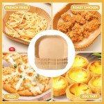 8-Inch Air Fryer Disposable Parchment Paper Liners (125)