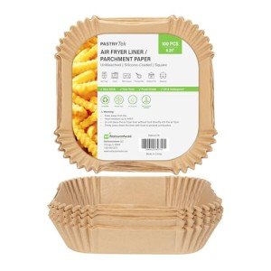 Air Fryer Liners - 100 No-Stick Silicone Sheets