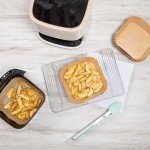 Air Fryer Liners - 100 No-Stick Silicone Sheets